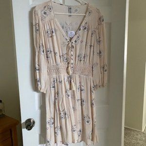 American Rag NWT Multi Color Floral  Dress Size L